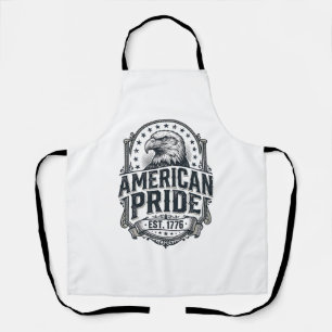 Tablier Aigle de fierté américaine Chemise patriotique vin