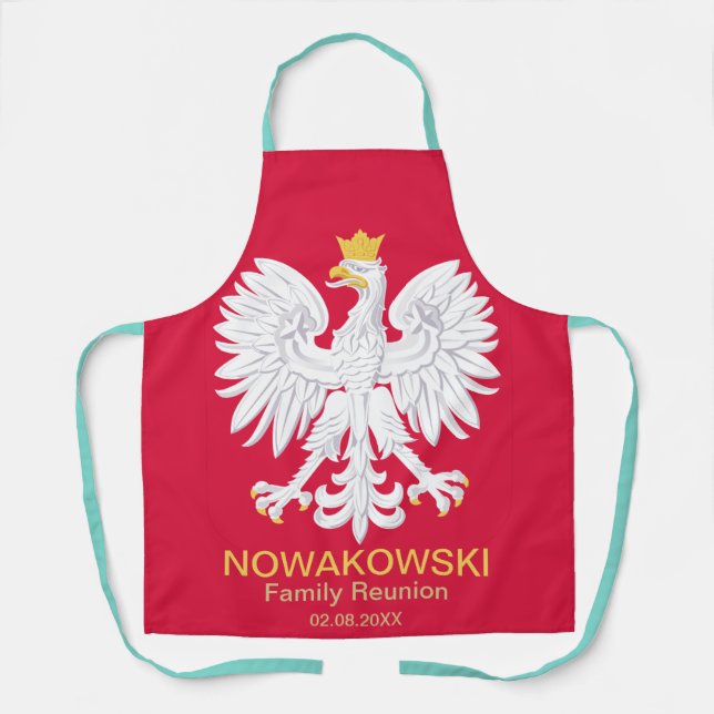 Tablier Aigle polonaise 🦅 Polski Pologne Crête rouge (Recto)