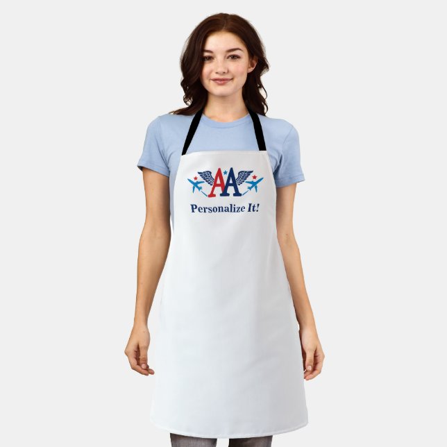 Tablier Ailes AA avec plan Logo Apron (Porté)