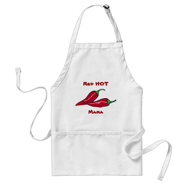 Tablier Aire rouge Hot Mama (Devant)