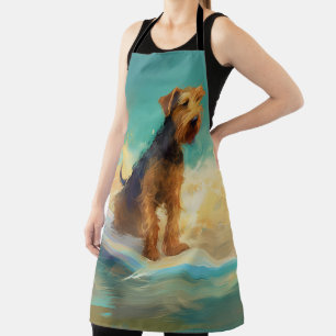 Tablier Airedale Beach Surf Peinture