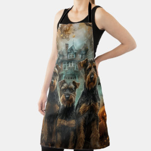 Tablier Airedale Halloween nuit chien délice