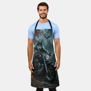 Tablier Alaskan Malamute équitation moto Halloween effraya