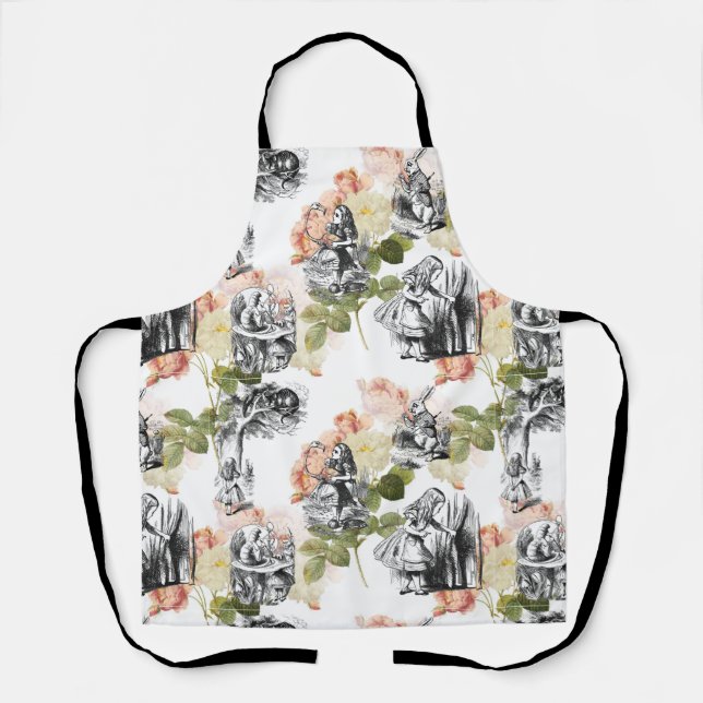 Tablier Alice au pays des merveilles Apron des Roses Vinta (Recto)