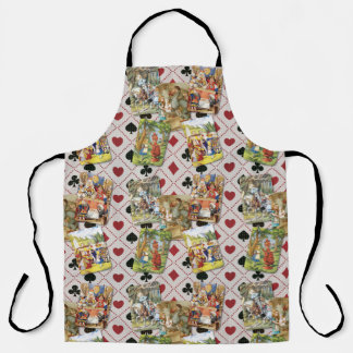 Tablier Alice au pays des merveilles Carte Apron Design 3