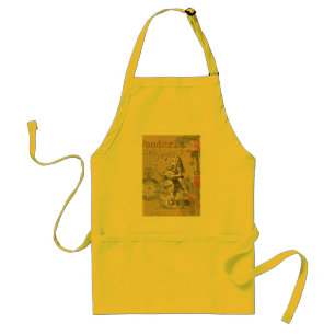 Tablier Alice au pays des merveilles Flamant rose classiqu