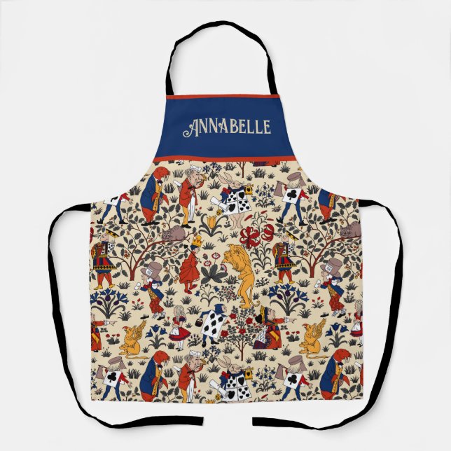 Tablier Alice au pays des merveilles Personnaliser Apron (Recto)