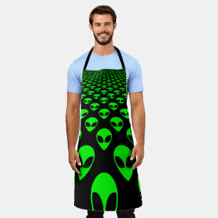 Tablier Alien Horde, on vous regarde ! Thème de visage UFO