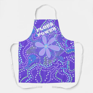 Tablier Alimentation de farine amusant Rétro violet tablie