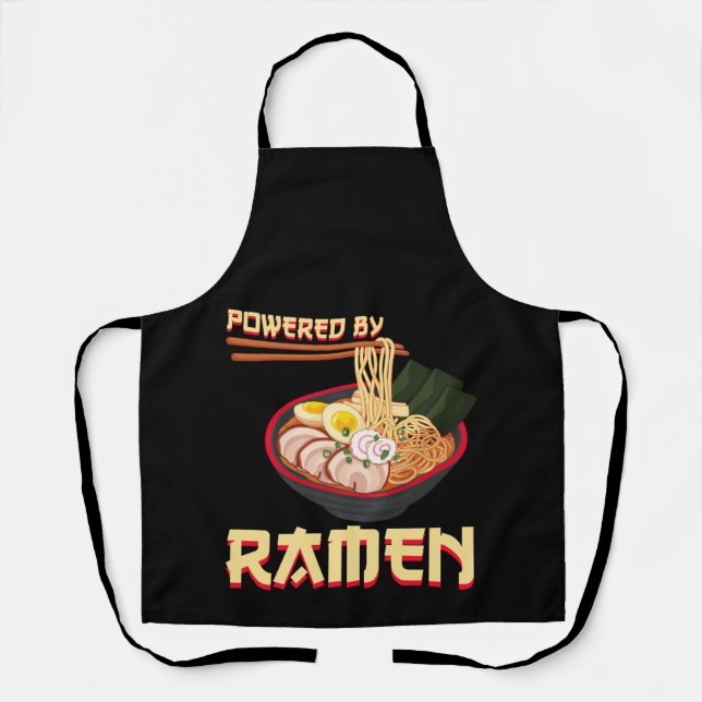 Tablier Alimenté Par Ramen Japonais Anime Noodles (Recto)