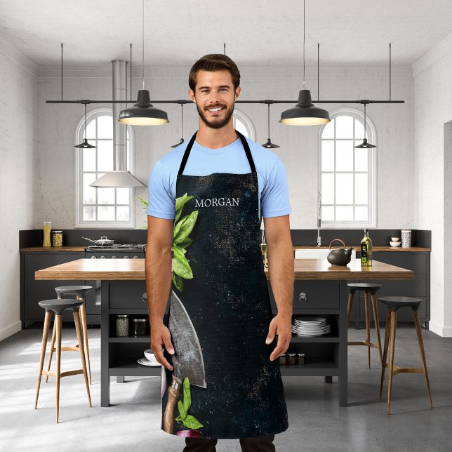 Tablier Aliments rustiques légumes herbes nom de toile (Créateur téléchargé)