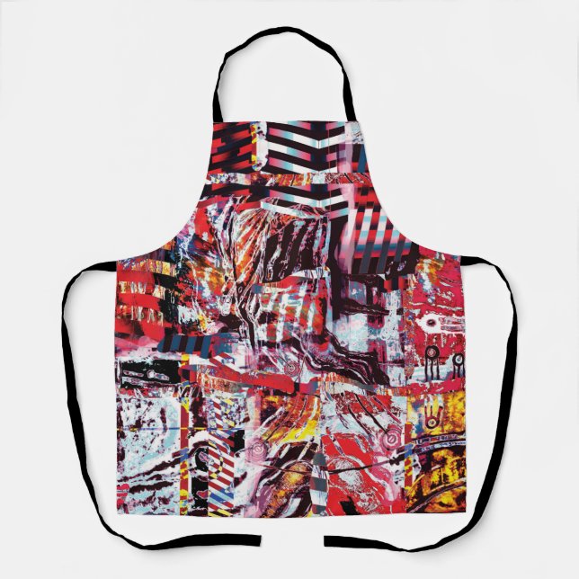 Tablier All‑Over Print Apron – Fragmented Pulse (Recto)