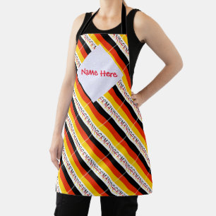 Tablier Allemagne Drapeau allemand Carrelé Rouge Personnal
