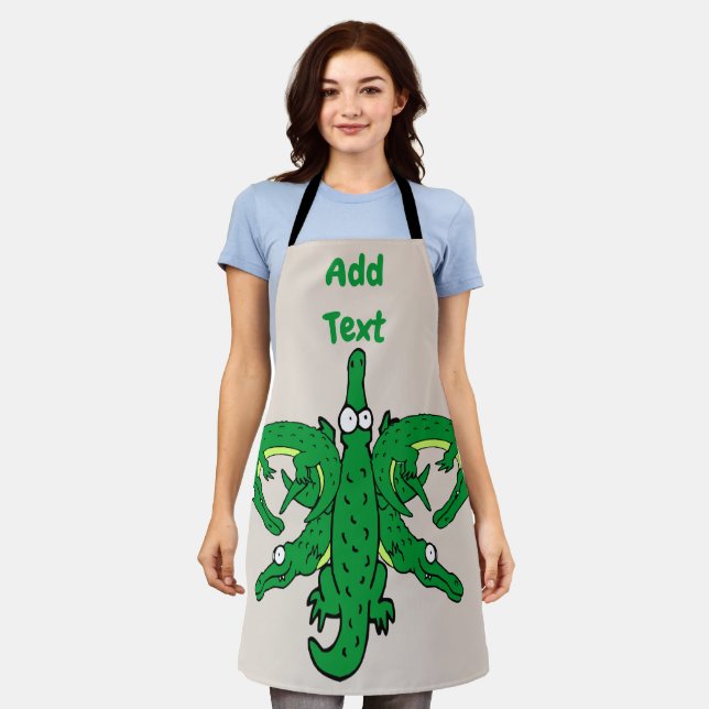 Tablier Alligator Design modifier et ajouter du texte, tab (Porté)