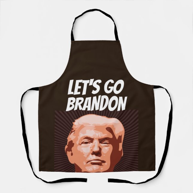 TABLIER ALLONS BRANDON TRUMP KITCHEN APRON POUR PAPA (Recto)