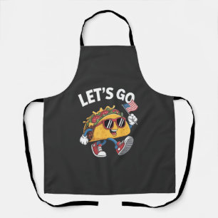Tablier Allons-y TACO Trump  4 Juillet Amoureux des Tacos