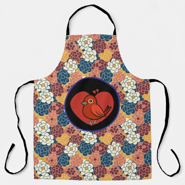 Tablier allover flower design (Recto)