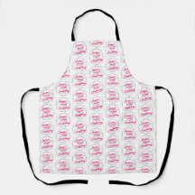 Allover Print Apron Sugar aide tout