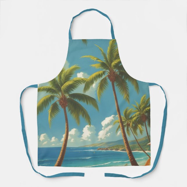 Tablier Aloha Voyage Hawaïen De Style vintage De Hawaii (Recto)