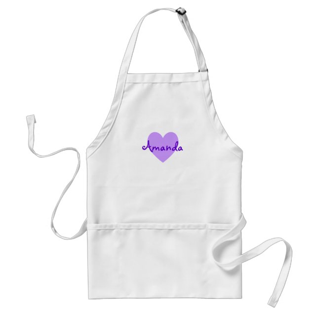 Tablier Amanda en violet (Devant)