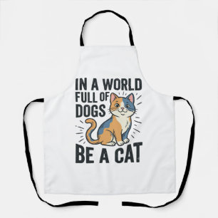 Tablier Amateur de chat vintage Soyez un graphisme de chat