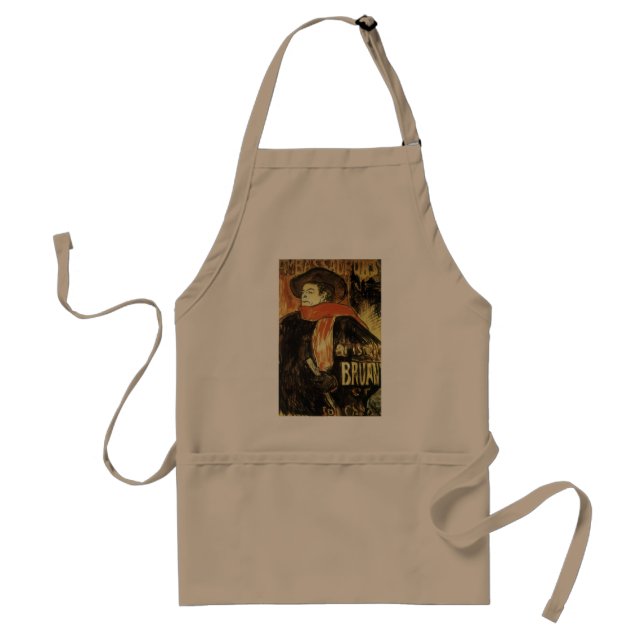 Tablier Ambassadeurs, Aristide Bruant par Toulouse Lautrec (Devant)