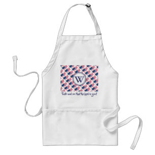 Tablier AMÉRICAIN   Monogramme   Goûter et voir   Psa 34:8