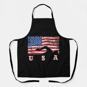 Tablier American Flag Swimming USA Cadeau Swim Team Premiu