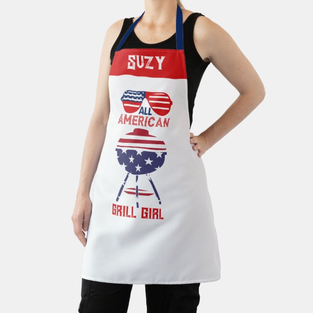 Tablier American Girl Griller Apron - Patriotique BBQ Apro (Insitu)