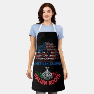 Tablier American Gros Italien Racines USA Drapeau Venezuel