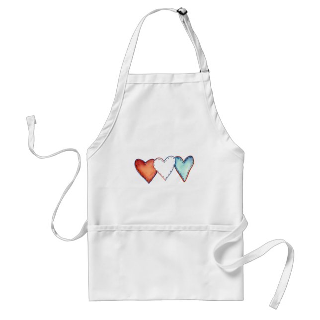 Tablier American Patriot USA Pride Hearts Apron (Devant)