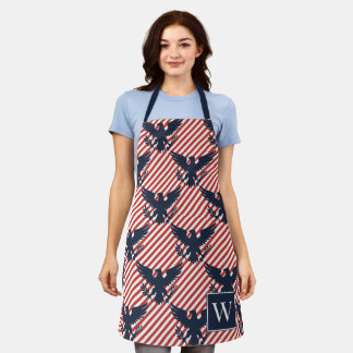 Tablier Americana Heritage Eagle Stripe Monogram