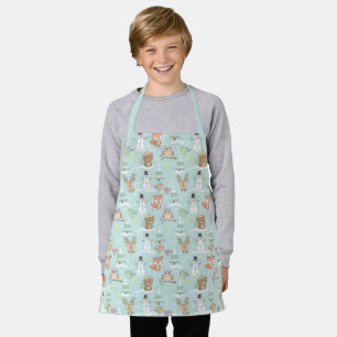 Tablier Amis de la forêt hivernale – Joli motif de vacance