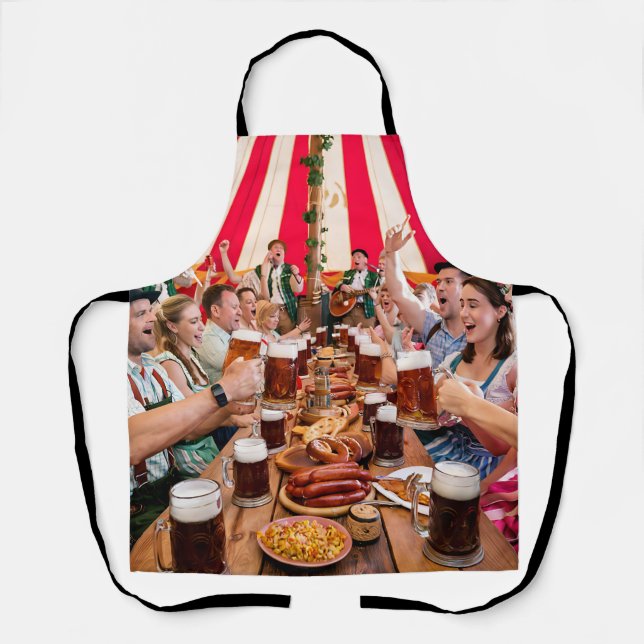 Tablier Amis, nourriture et festivités (Recto)