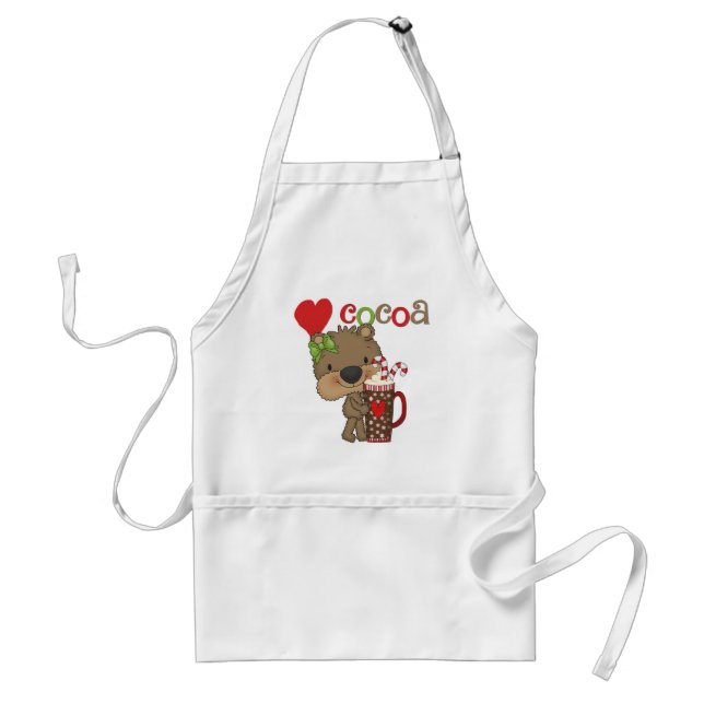 Tablier Amour de cacao d'ours de fille (Devant)