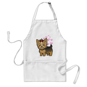 Tablier Amour de Yorkshire Terrier (cheveux courts avec