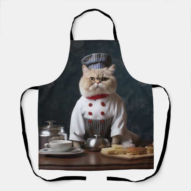 Tablier Amoureux de les chats britanniques (Recto)
