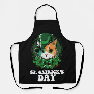 Tablier Amoureux de les chats de la Saint-Patrick