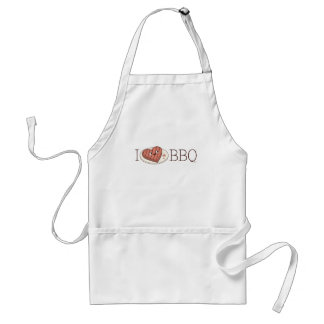 Tablier Amoureux De Viande Cute "I Love BBQ"