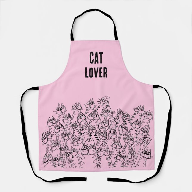 Tablier Amoureux des chats Apron (Recto)
