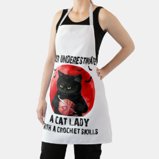 Tablier Amoureux des chats Lady Apron Pour La Cuisine Amou