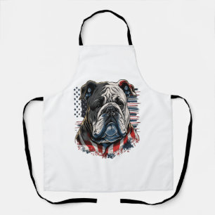 Tablier Amoureux des chiens américains bouledogue anglais