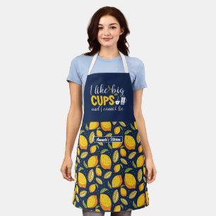 Tablier Amoureux Du Café J'Aime Les Grosses Tasses Motif C