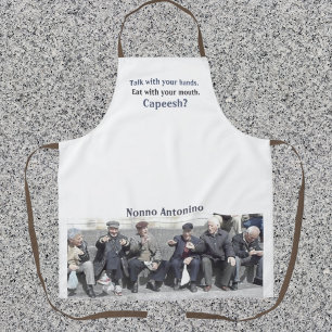 Tablier Amusant Apron Italien Parler Avec Vos Mains