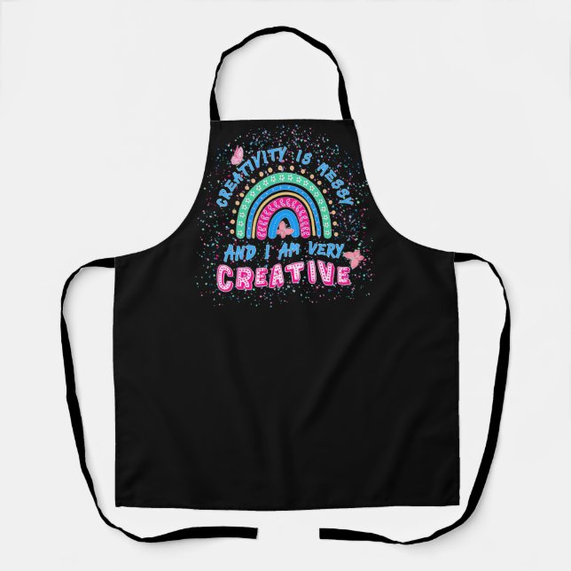 TABLIER AMUSANT ARTISTE APRON, FUNNY CRAFT APRON (Recto)