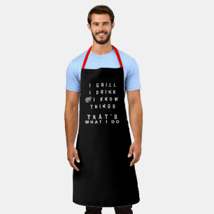 Tablier Amusant Grill Baker's Chef Apron For Men & For Wom