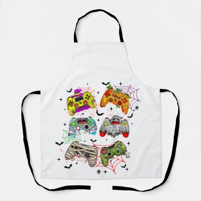 Tablier Amusant Joueur Halloween Apron (Recto)