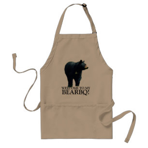 Tablier Amusant noir ours Barbecue Apron