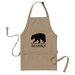 Tablier Amusant noir ours Barbecue Apron