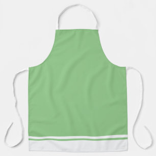 Tablier Amusant Sage Élégant Sporty White Hem Racing Strip